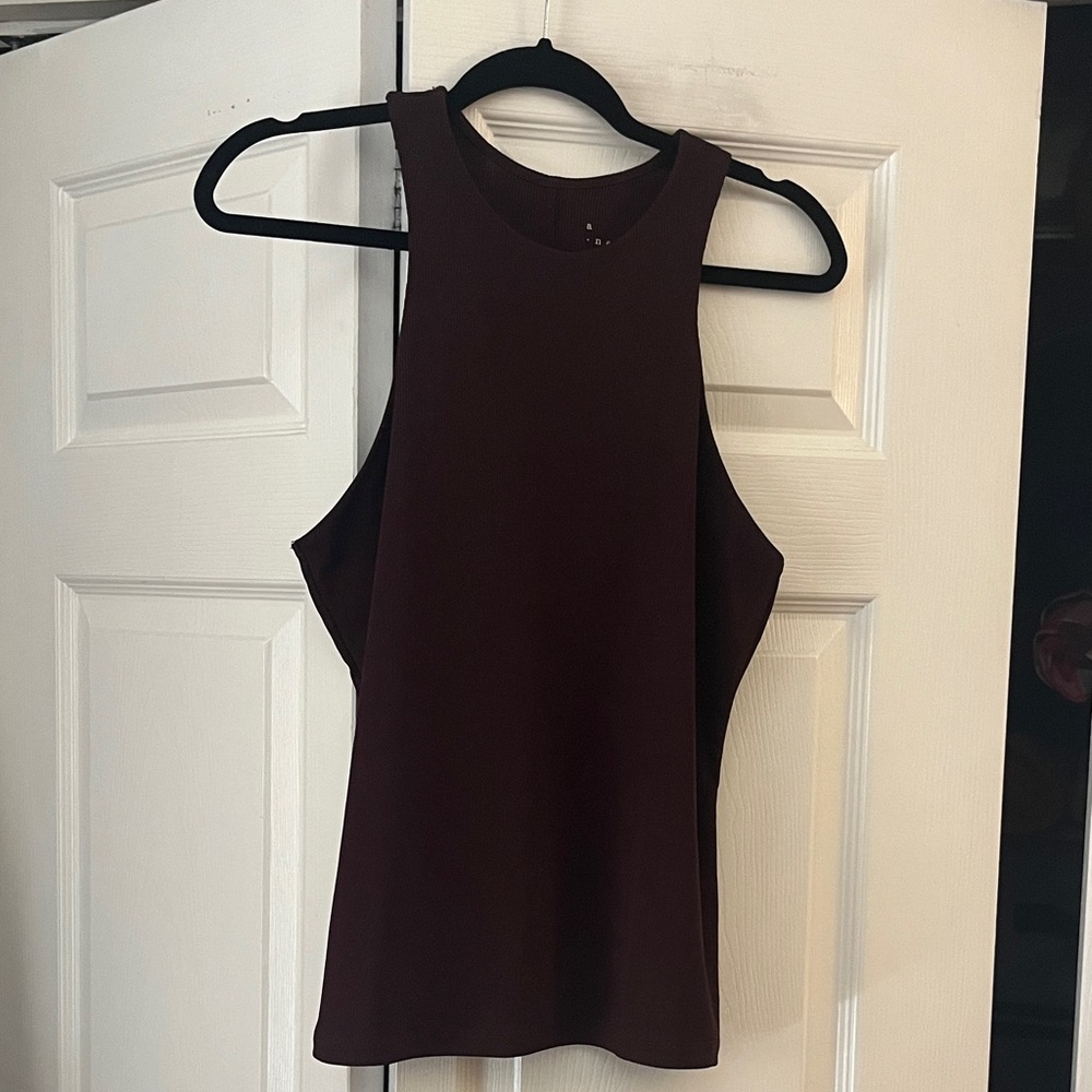 a new day Deep Burgundy/Brown Tank Top